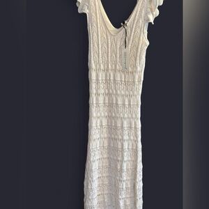 Cream Lace Maxi Dress